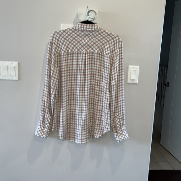 Rails Brady Seersucker Button Up Shirt Powder Steel Brush - Picture 6 of 11